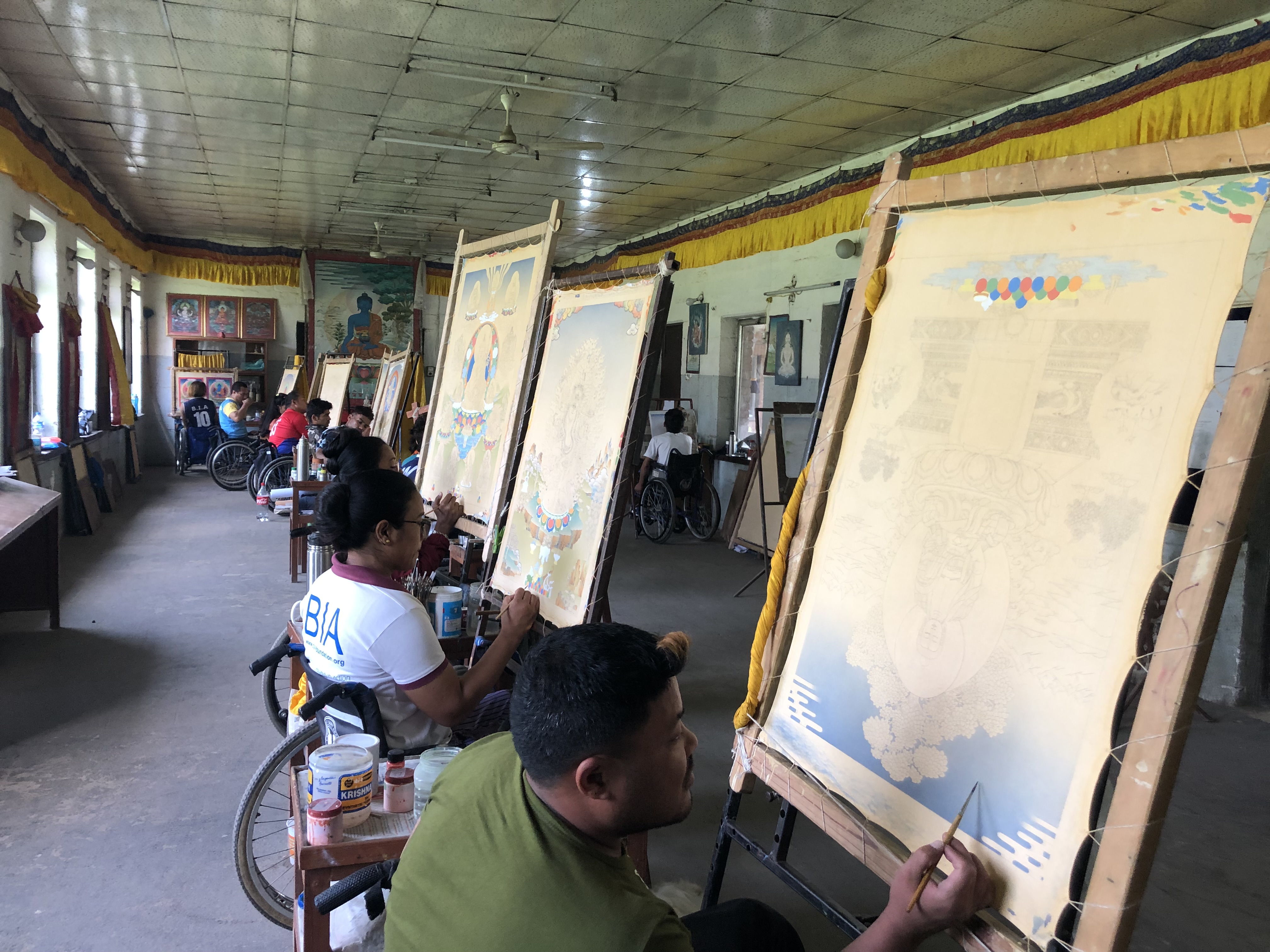Salle de peinture thangka, BIA Institute